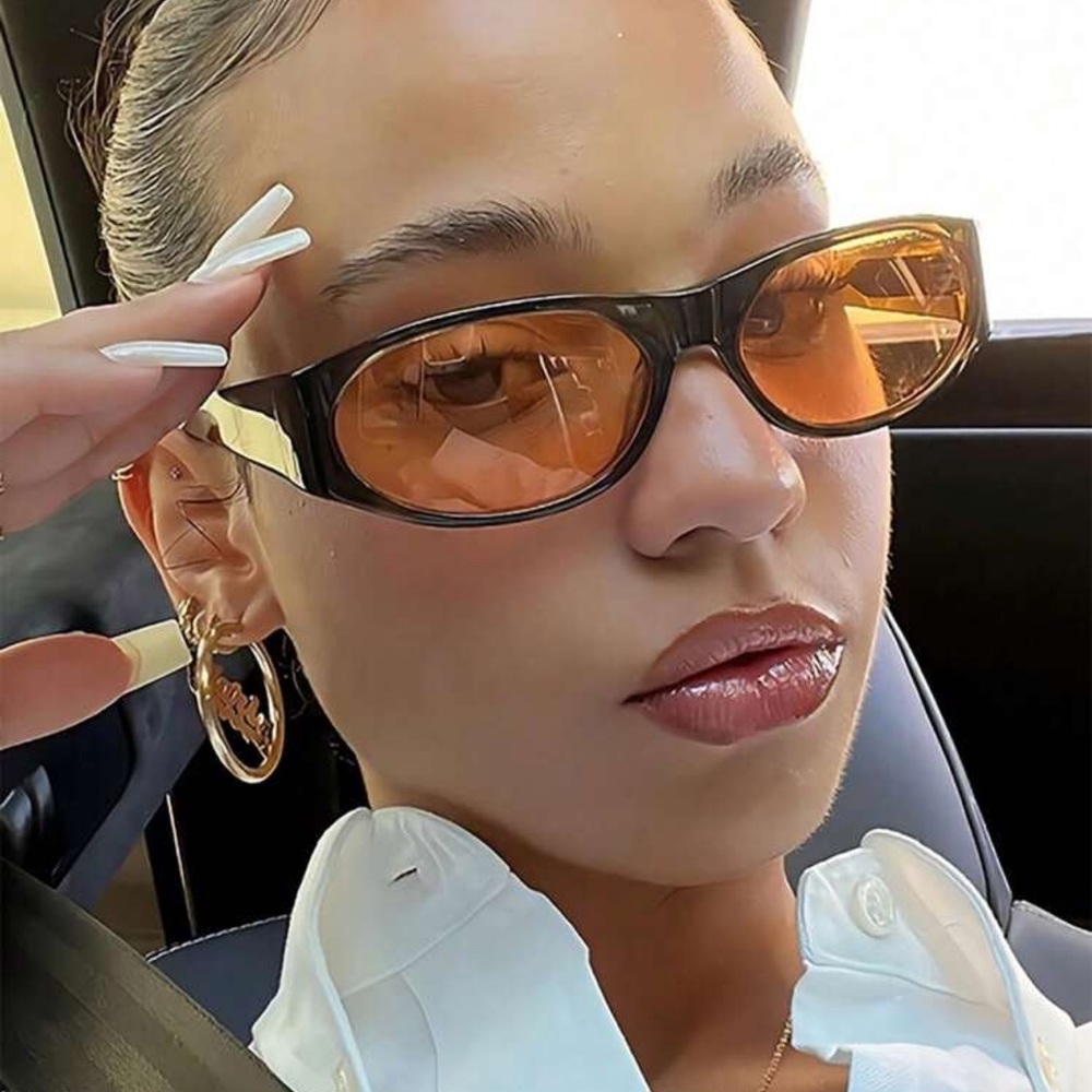 Trendy Y2K Oval Glasses